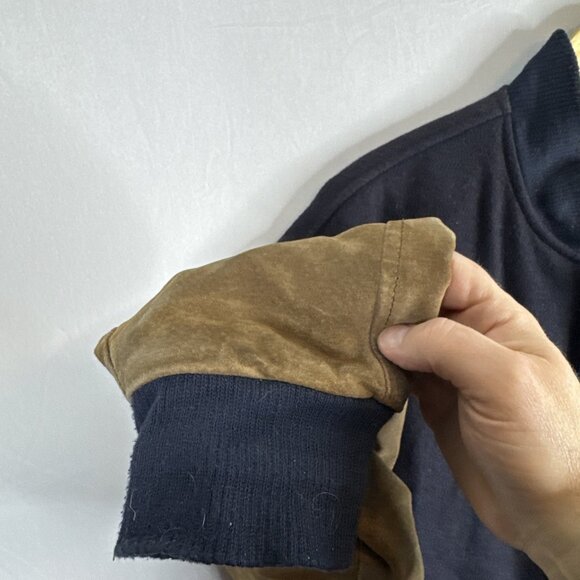 Peerless Garments Varsity L Jacket Eagle Embroidery Wool Suede Sleeves Men 44 - Picture 3 of 7